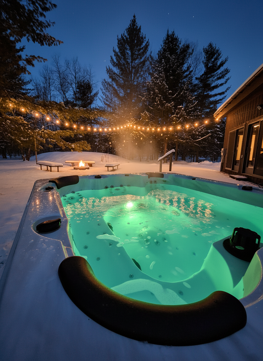 Hot Tub at Twilight